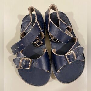 Sun sand sandals, navy, size 7